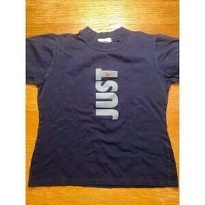 Nike Boys Navy Just Do It Graphic Tee Shirt Size Medium